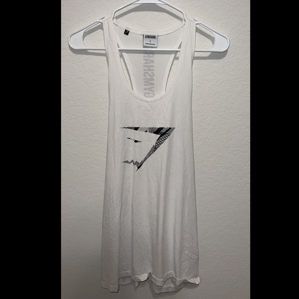 White Gymshark tank